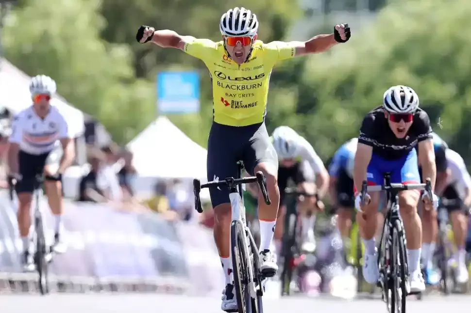 Blake Quick winning Stage 2 of the 2022 Lexus of Blackburn Bay Crits